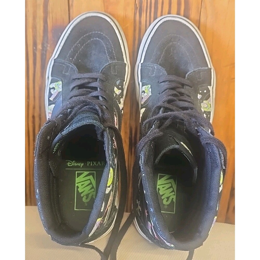 Vans Disney Toy Story Sk8-Hit Buzz Lightyear High Top Suede Black Sz Men 10 - Picture 5 of 9